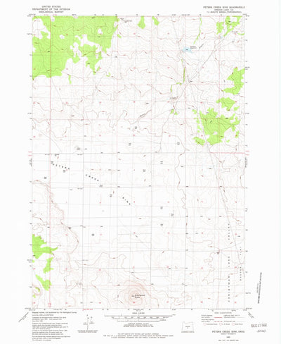United States Geological Survey Peters Creek Sink, OR (1982, 24000-Scale) digital map