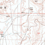 United States Geological Survey Peters Nipple, UT-CO (1985, 24000-Scale) digital map