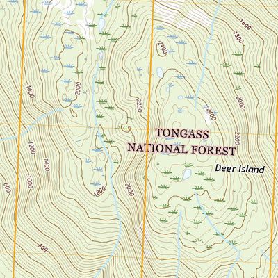 United States Geological Survey Petersburg A-1 SE, AK (2021, 25000-Scale) digital map