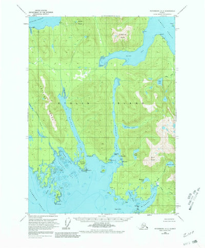 United States Geological Survey Petersburg A-2, AK (1953, 63360-Scale) digital map