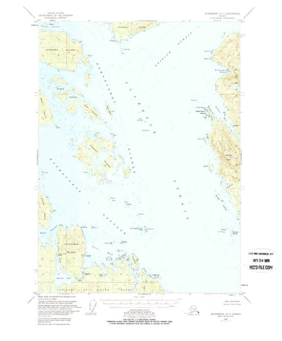 United States Geological Survey Petersburg A-3, AK (1949, 63360-Scale) digital map