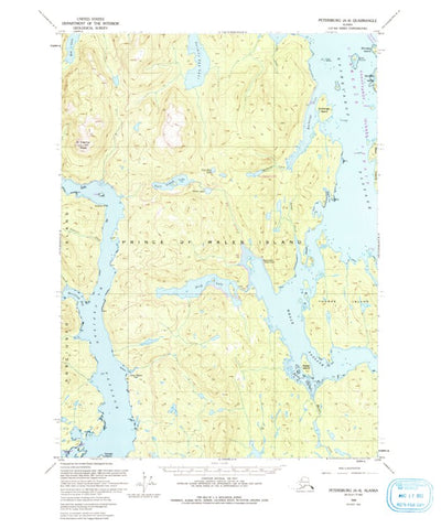 United States Geological Survey Petersburg A-4, AK (1949, 63360-Scale) digital map