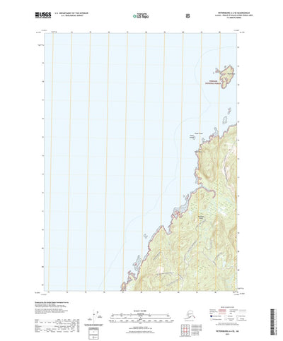 United States Geological Survey Petersburg A-6 SE, AK (2021, 25000-Scale) digital map