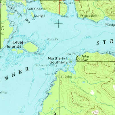 United States Geological Survey Petersburg, AK (1960, 250000-Scale) digital map