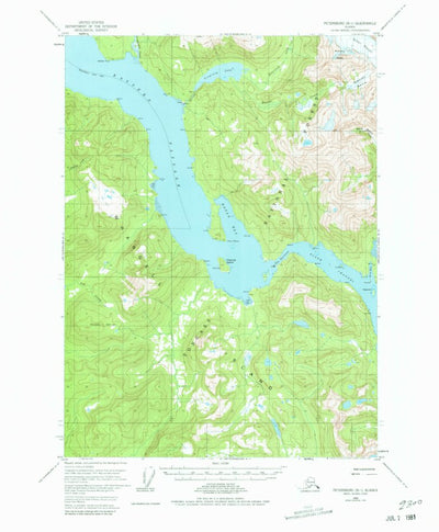 United States Geological Survey Petersburg B-1, AK (1955, 63360-Scale) digital map