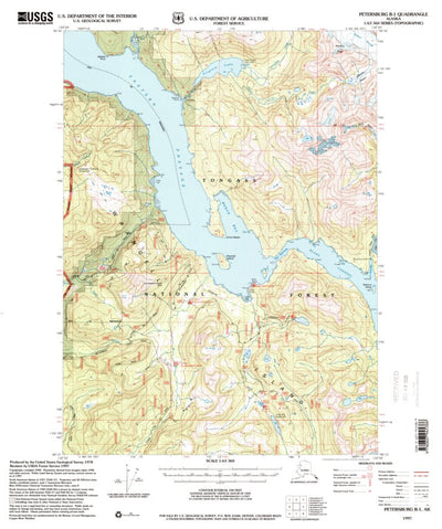 United States Geological Survey Petersburg B-1, AK (1997, 63360-Scale) digital map