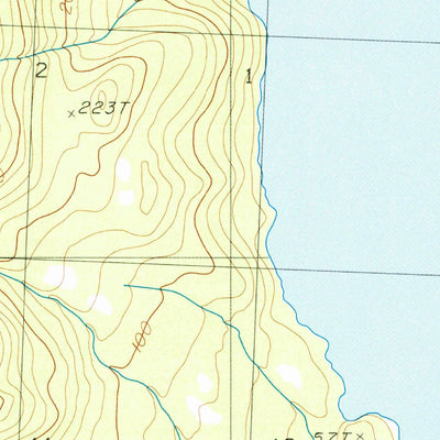 United States Geological Survey Petersburg B-1 NW, AK (1992, 25000-Scale) digital map