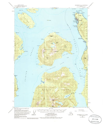 United States Geological Survey Petersburg B-2, AK (1953, 63360-Scale) digital map