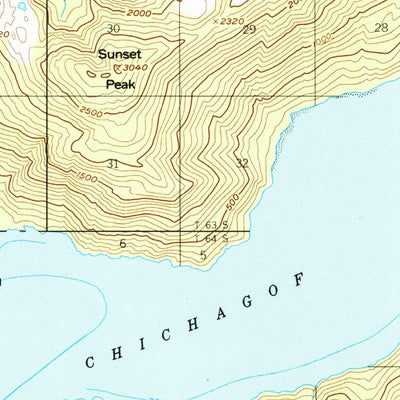 United States Geological Survey Petersburg B-2, AK (1953, 63360-Scale) digital map