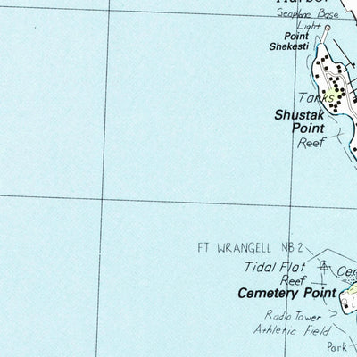 United States Geological Survey Petersburg B-2 NE, AK (1992, 25000-Scale) digital map