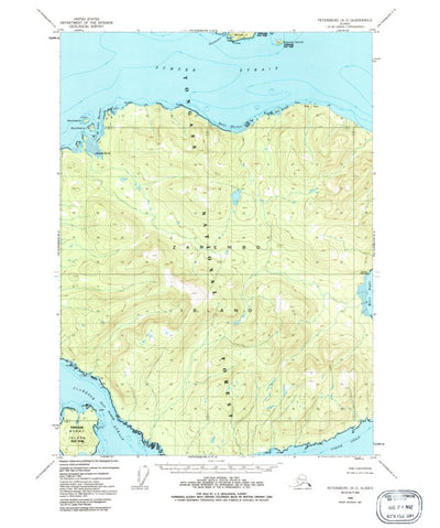 United States Geological Survey Petersburg B-3, AK (1948, 63360-Scale) digital map