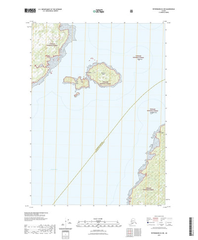 United States Geological Survey Petersburg B-4 NE, AK (2021, 25000-Scale) digital map