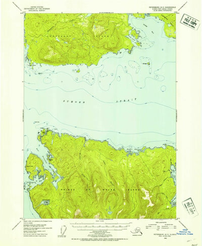 United States Geological Survey Petersburg B-5, AK (1953, 63360-Scale) digital map