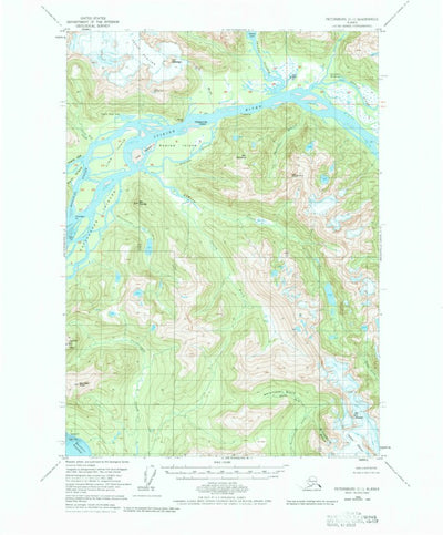 United States Geological Survey Petersburg C-1, AK (1953, 63360-Scale) digital map