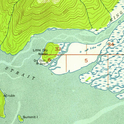 United States Geological Survey Petersburg C-2, AK (1948, 63360-Scale) digital map