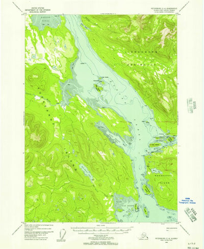 United States Geological Survey Petersburg C-4, AK (1948, 63360-Scale) digital map