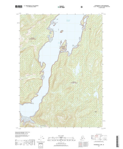 United States Geological Survey Petersburg C-6 NW, AK (2017, 25000-Scale) digital map