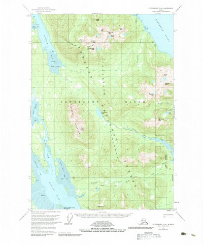 United States Geological Survey Petersburg D-4, AK (1951, 63360-Scale) digital map