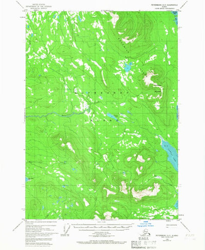 United States Geological Survey Petersburg D-5, AK (1948, 63360-Scale) digital map