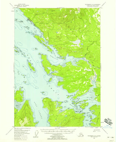 United States Geological Survey Petersburg D-6, AK (1948, 63360-Scale) digital map