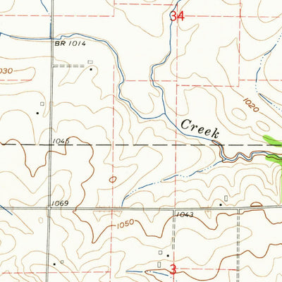 United States Geological Survey Petersburg, IA (1962, 24000-Scale) digital map
