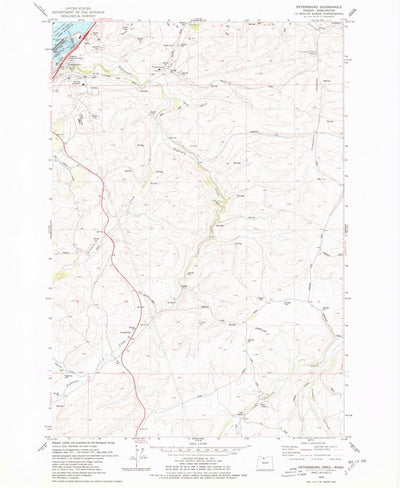 United States Geological Survey Petersburg, OR-WA (1978, 24000-Scale) digital map
