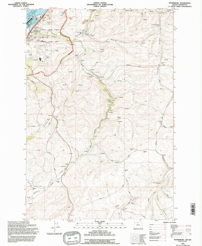 United States Geological Survey Petersburg, OR-WA (1994, 24000-Scale) digital map