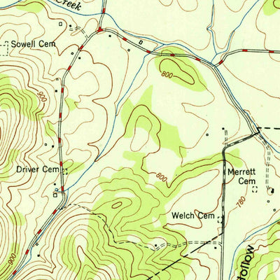 United States Geological Survey Petersburg, TN (1951, 24000-Scale) digital map
