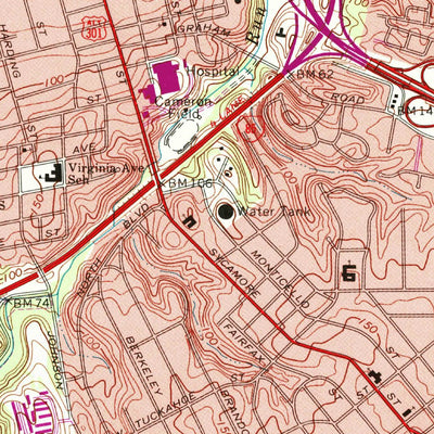 United States Geological Survey Petersburg, VA (1969, 24000-Scale) digital map