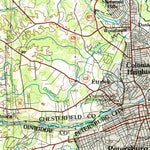 United States Geological Survey Petersburg, VA (1984, 100000-Scale) digital map