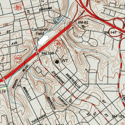United States Geological Survey Petersburg, VA (1994, 24000-Scale) digital map