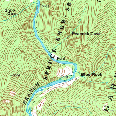 United States Geological Survey Petersburg West, WV (1969, 24000-Scale) digital map