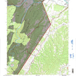 United States Geological Survey Petersburg West, WV (1995, 24000-Scale) digital map