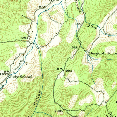 United States Geological Survey Petersburg, WV-VA (1920, 62500-Scale) digital map
