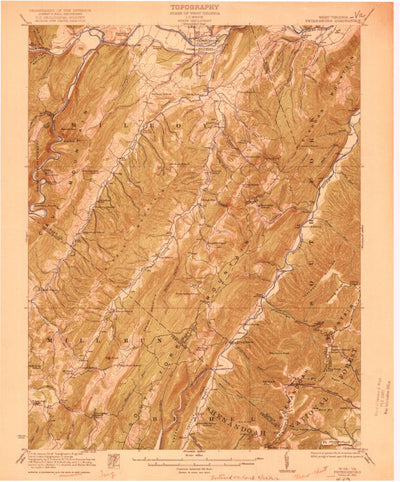 United States Geological Survey Petersburg, WV-VA (1922, 62500-Scale) digital map