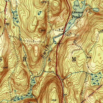 United States Geological Survey Petersham, MA (1946, 31680-Scale) digital map