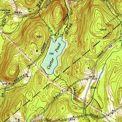 United States Geological Survey Petersham, MA (1954, 31680-Scale) digital map