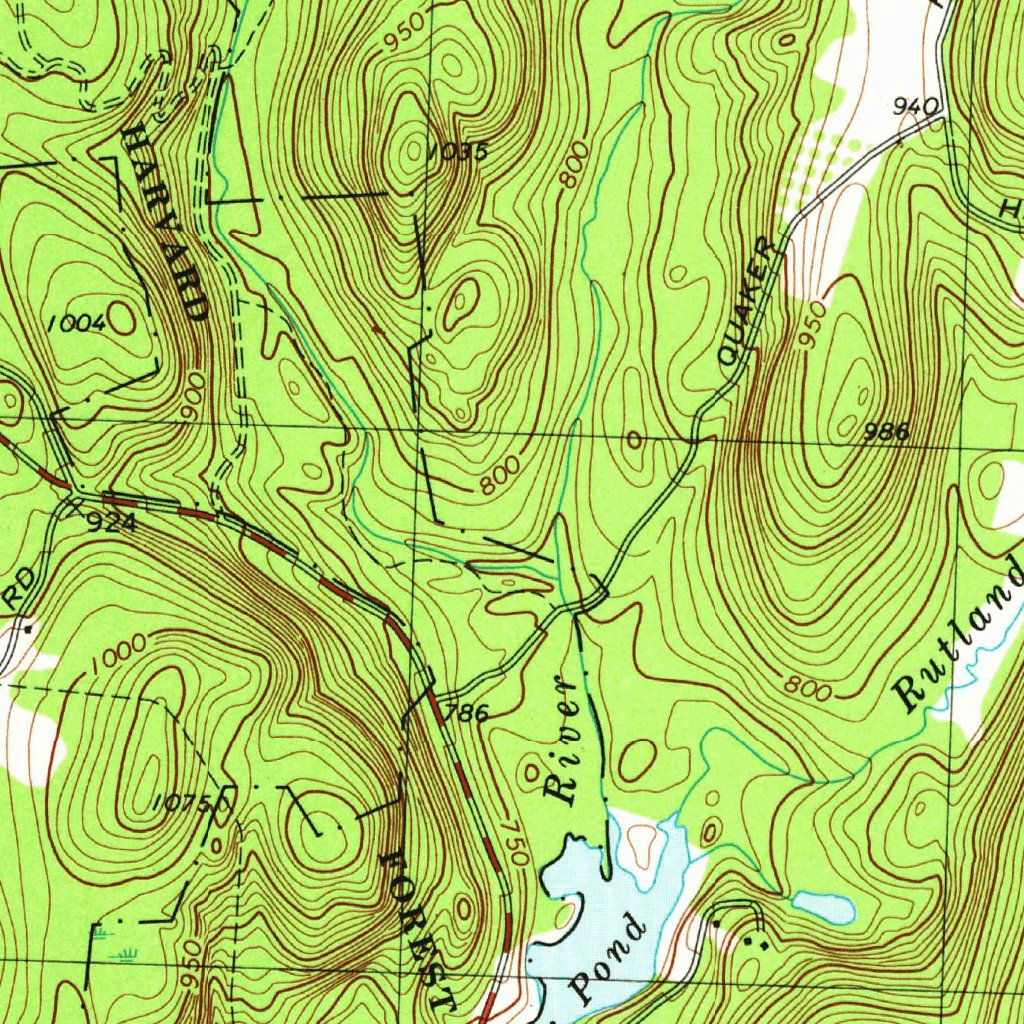 Petersham, MA (1969, 25000Scale) Map by United States Geological