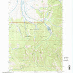 United States Geological Survey Peterson Lake, MT (1997, 24000-Scale) digital map