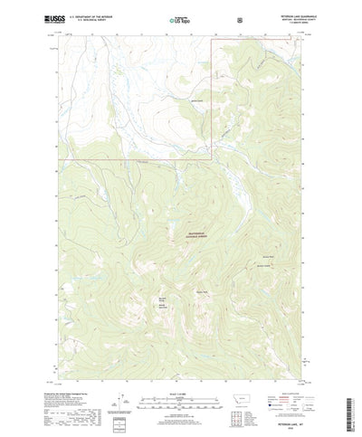 United States Geological Survey Peterson Lake, MT (2020, 24000-Scale) digital map