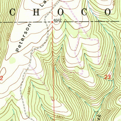 United States Geological Survey Peterson Point, OR (1966, 24000-Scale) digital map