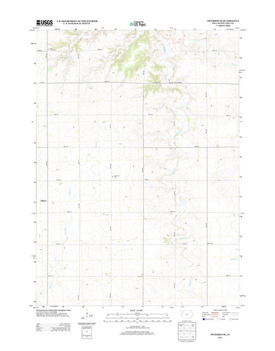United States Geological Survey Peterson SE, IA (2013, 24000-Scale) digital map