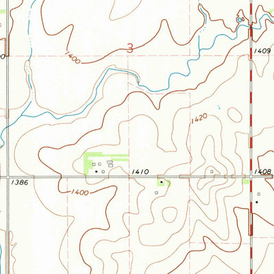 United States Geological Survey Peterson SW, IA (1971, 24000-Scale) digital map