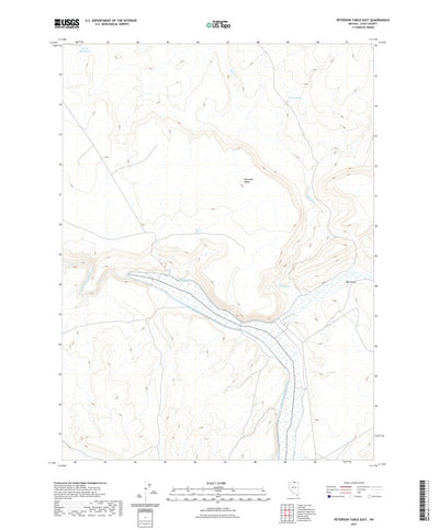 United States Geological Survey Peterson Table East, NV (2021, 24000-Scale) digital map