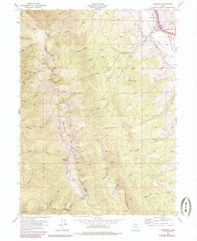 United States Geological Survey Peterson, UT (1955, 24000-Scale) digital map