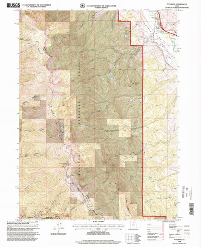 United States Geological Survey Peterson, UT (1998, 24000-Scale) digital map