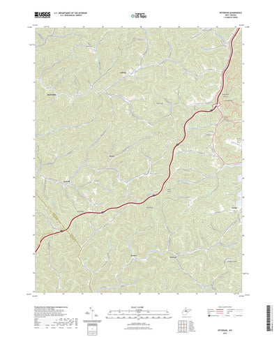 United States Geological Survey Peterson, WV (2023, 24000-Scale) digital map