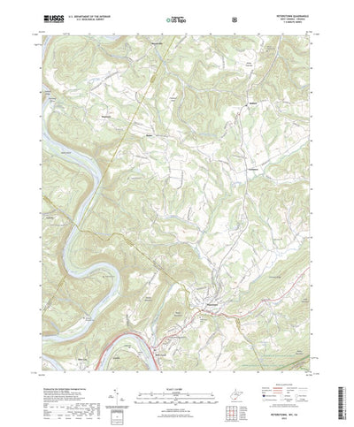 United States Geological Survey Peterstown, WV (2023, 24000-Scale) digital map