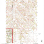 United States Geological Survey Petes Creek, ND (1997, 24000-Scale) digital map