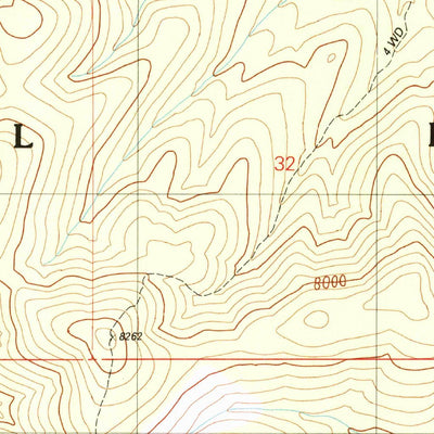 United States Geological Survey Petes Summit, NV (1989, 24000-Scale) digital map